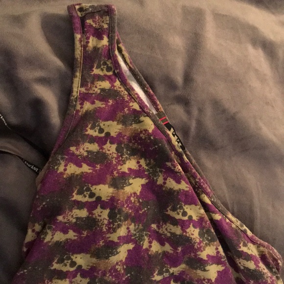 One Shoulder XXI TWIST Cameo Tie Up Tank Top - Picture 4 of 6